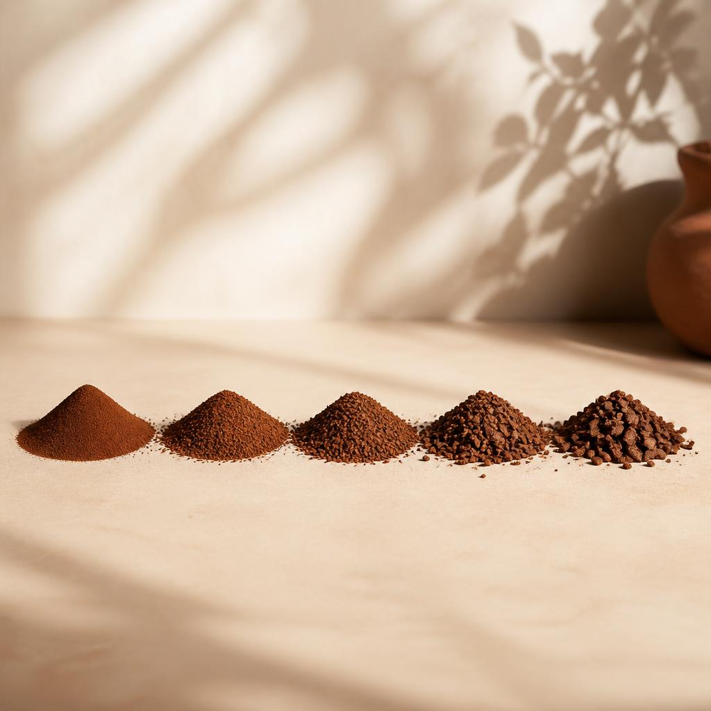Grind size — visual guide